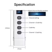 9/1 Channel RF433 Remote Control For Curtain Key WiFi RF Rotary Curtains Battery Powered Battery Emitter Accessories Curtains