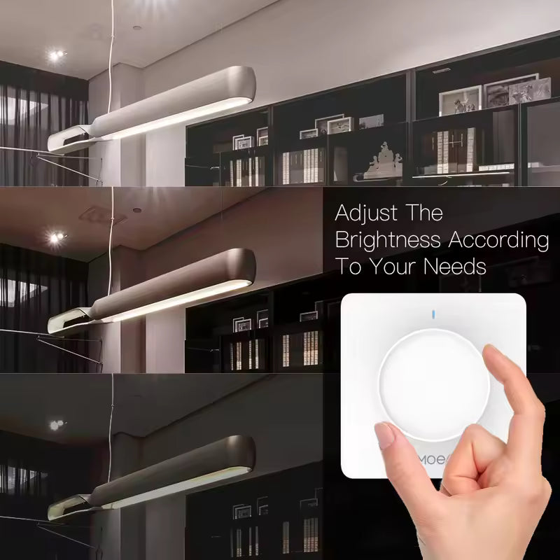 MOES WiFi/Zigby Smart Rotary/Toar Light Pumple Switch Smart Life/TUYA APP Remote Control for Audio Assistants Alexa Google EU