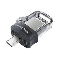 SanDisk 64GB Ultra Dual Drive m3.0 for Android Devices and Computers - microUSB, USB 3.0 - SDDD3-064G-G46 , Black
