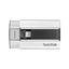 محرك أقراص فلاش USB SanDisk SDIX-016G-G57 iXpand سعة 16 جيجابايت وكابل Lightening لأجهزة iPhone وiPad - أبيض 