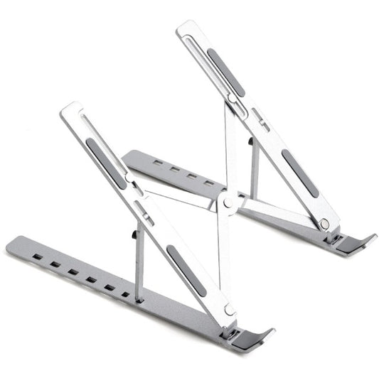 Adjustable Laptop Stand NB75 Portable Aluminium | Foldable Ventilated Cooling Computer Support