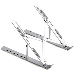 Adjustable Laptop Stand NB75 Portable Aluminium | Foldable Ventilated Cooling Computer Support