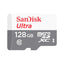 بطاقة ذاكرة SanDisk Ultra microSDXC UHS-I Class 10 بسعة 128 جيجابايت بسرعة 100 ميجابايت/ثانية SDSQUNR-128G-GN6MN 