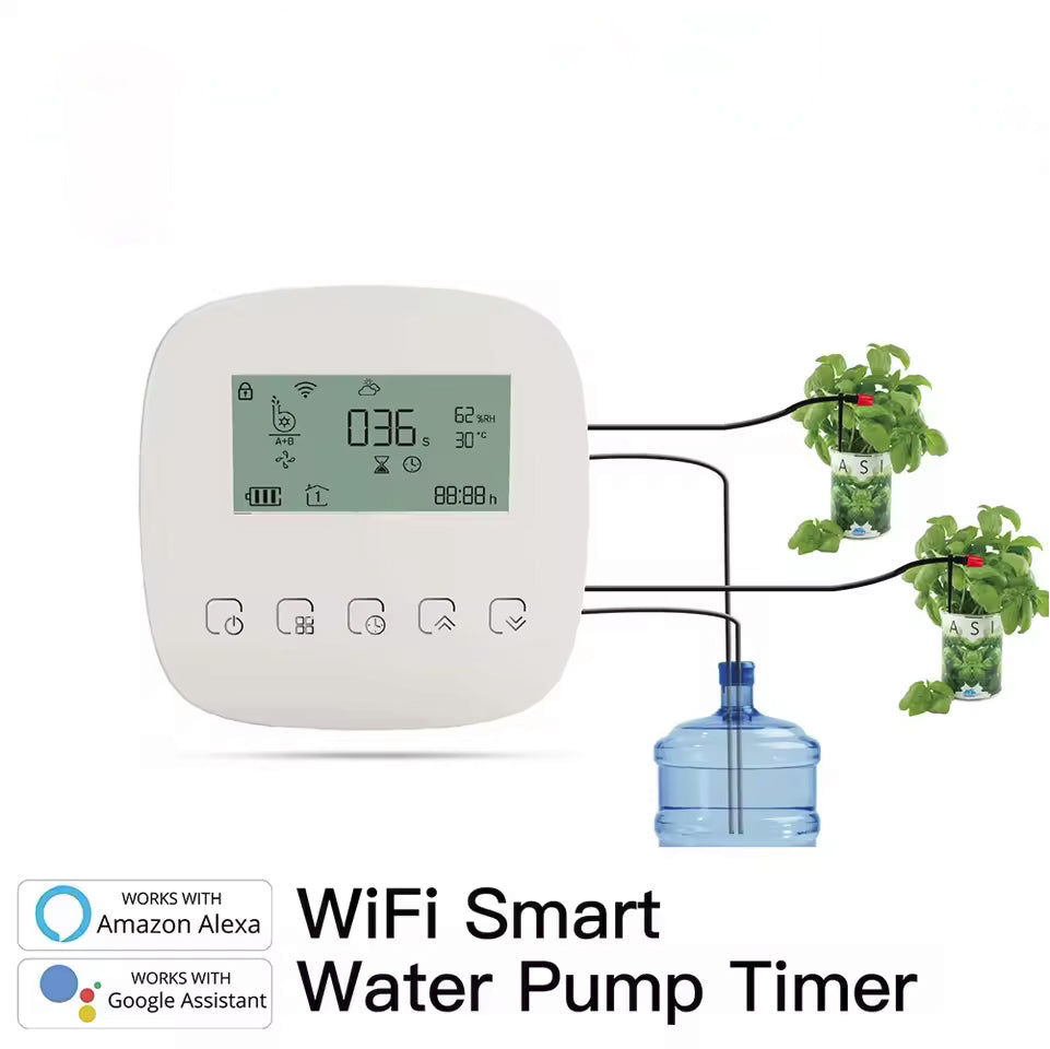 Tuya Wi-Fi Smart Watering Machine Automatic Small Drip Irrigation System Plant Control System Irrigation Tool Google Alexa
