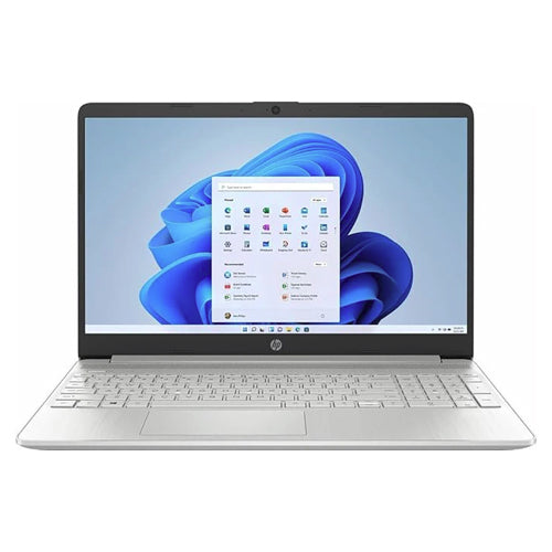 Laptop HP 15s FQ0008NIA | Intel N4120 Processor | 8GB DDR4 RAM | Storage 256GB SSD | Intel HD Graphics | English Keyboard | Color Silver | Dos - No Windows | 1 year warranty
