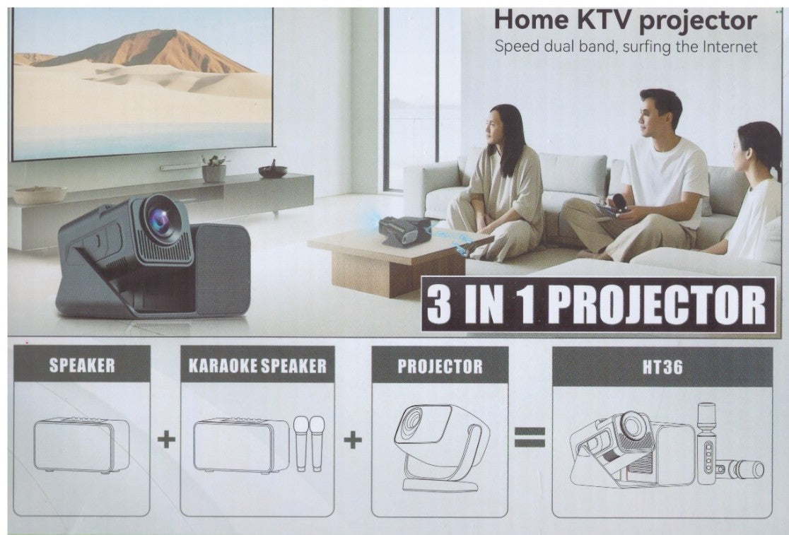 Projector Definition Computer Rgb Smartbarry HT36 4K High-Definition Projector – Royal Digital Computer ...