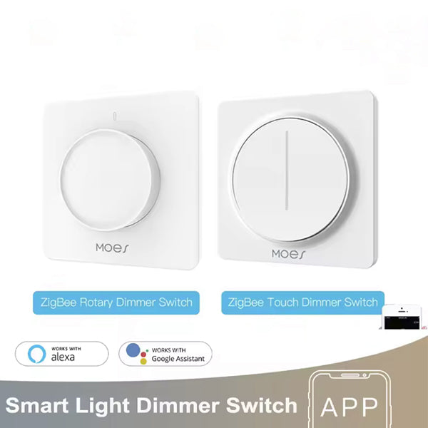 MOES WiFi/Zigby Smart Rotary/Toar Light Pumple Switch Smart Life/TUYA APP Remote Control for Audio Assistants Alexa Google EU