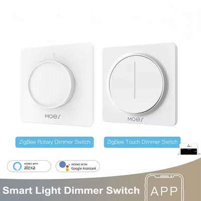 MOES WiFi/Zigby Smart Rotary/Toar Light Pumple Switch Smart Life/TUYA APP Remote Control for Audio Assistants Alexa Google EU