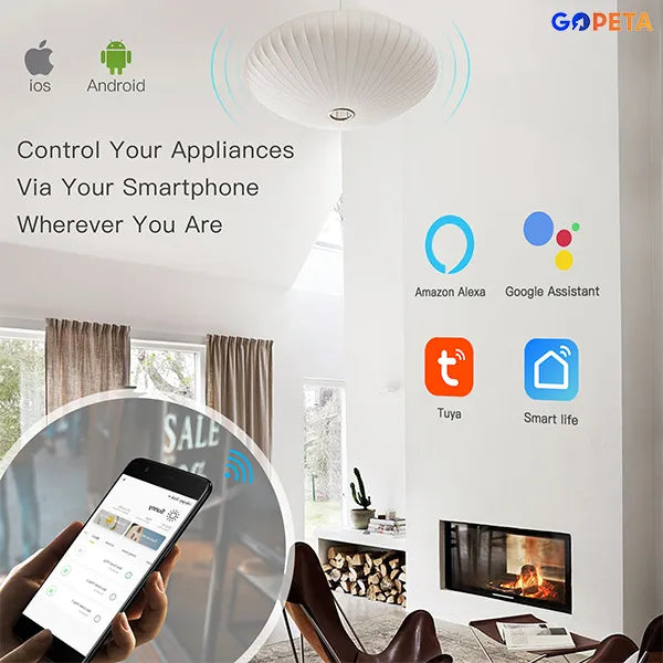 4 Gang Wall wifi light switch (3*3)
