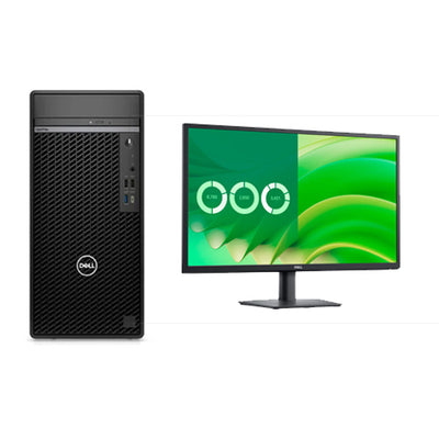 Desktop PC with Monitor, Dell Optiplex 7020, Intel Core i5-12500 Processor, 8GB Ram DDR5, Storage 512GB SSD NVMe, DVD RW, DOS, Display 27 inches, 1 Year warranty