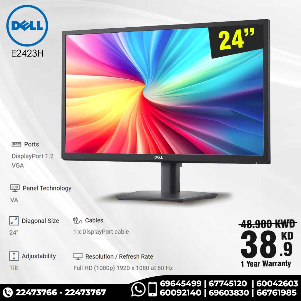 Dell 24 Monitor – E2423H – 60.5 cm (23.8