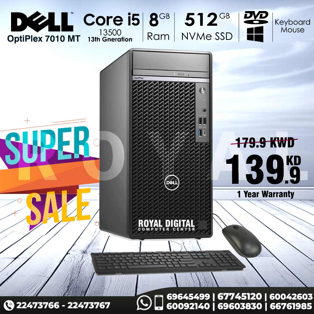 Dell OptiPlex 7010 MT Core i5 8GB RAM 512GB SSD