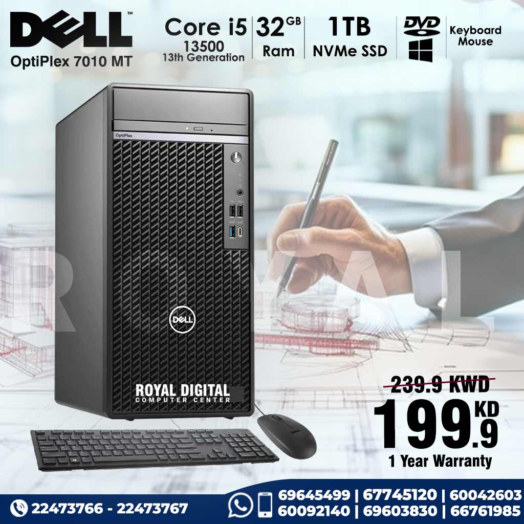 Dell OptiPlex 7010 MT Core i5 32GB RAM 1TB SSD